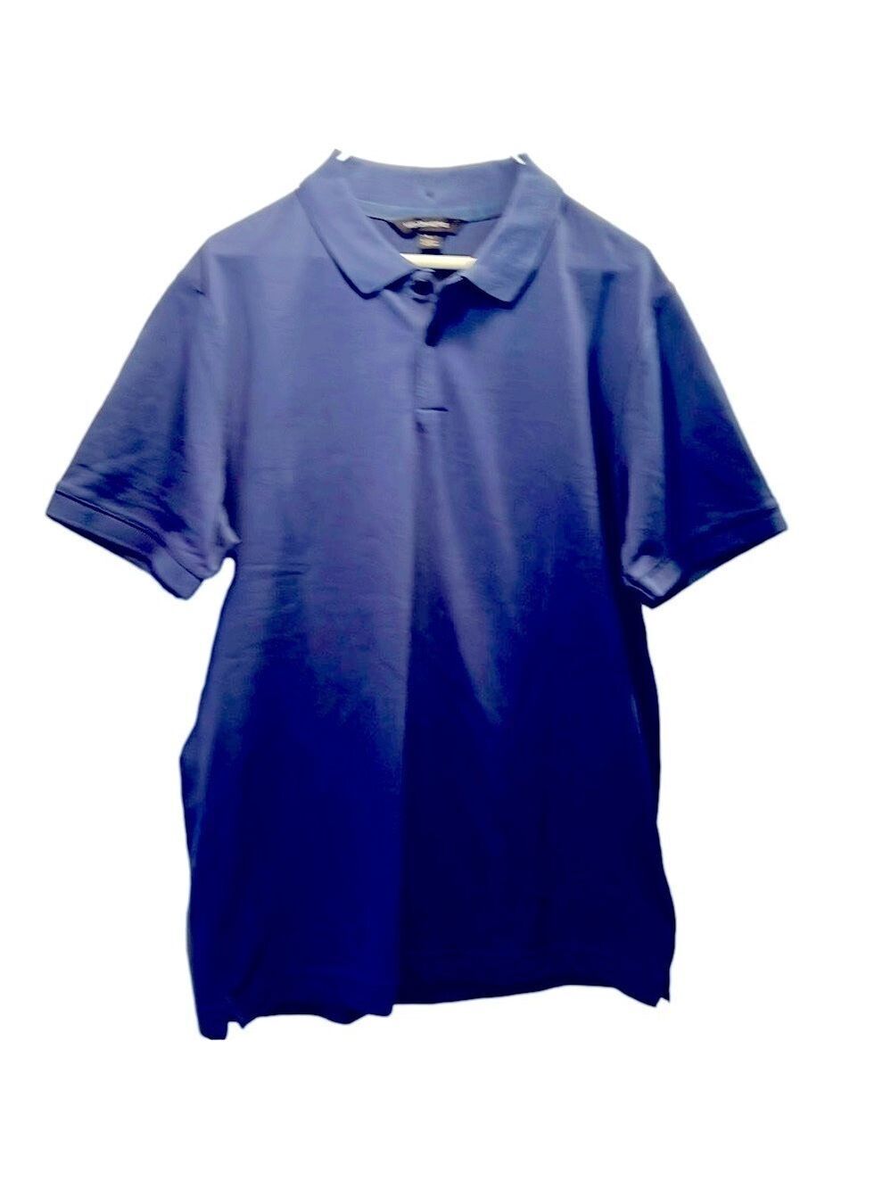 Mercer Mettle Polo Shirt, SZ L, PTP. 22”, Length 30”, 2 Button Front, Blue
